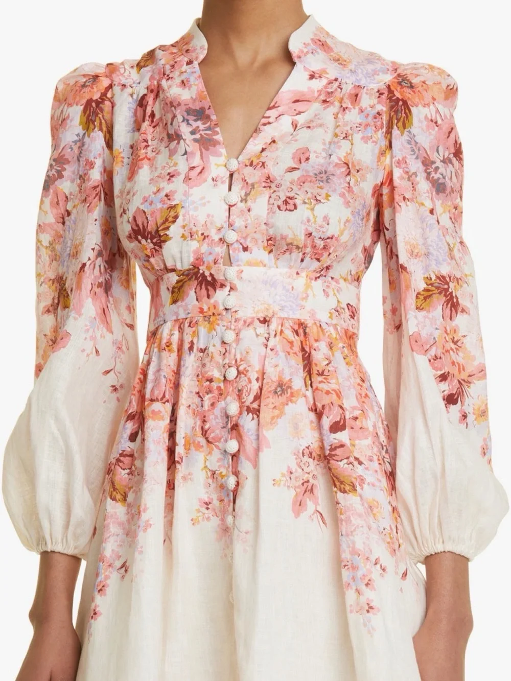 Zimmermann
Devi Floral Print Long Sleeve Linen Minidress Size 1 - Picture 4 of 11